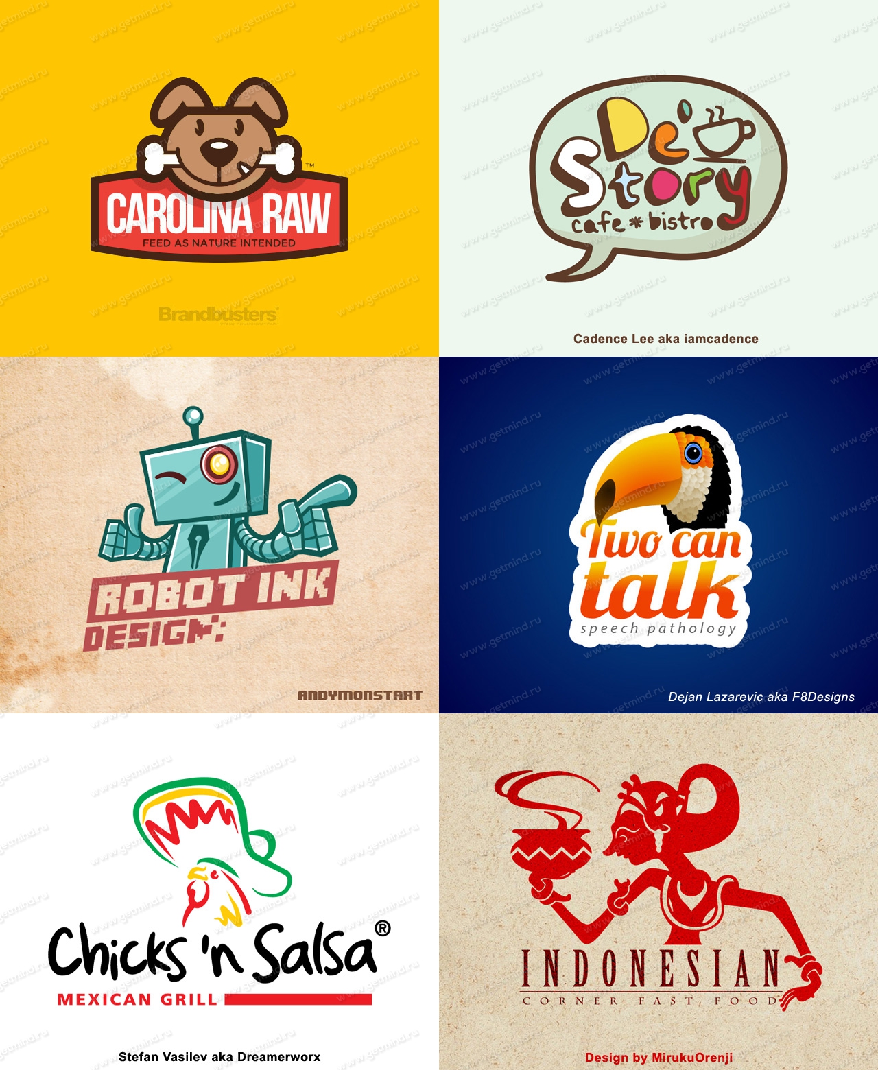 Примеры лучших логотипов из моей коллекции